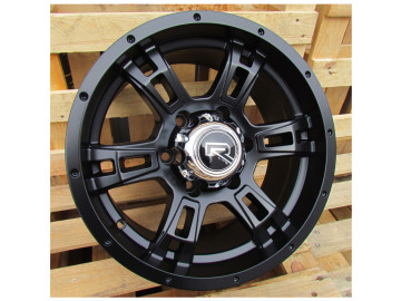 Jantes 4x4 R16x8 6X139.7 ET 0 110.5 (Preto Metade Matte) 