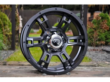 Jantes 4x4 16x8 6X139.7 ET 0 110.5 (Preto Metade Matte) 