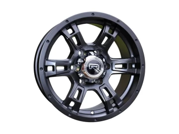 Jantes 4x4 16x8 6X139.7 ET 0 110.5 (Preto Metade Matte) 