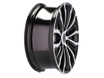 Jantes 4x4 Look Toyota 17x7.5 6X139.7 ET 25 106.1 (Preto Polido)