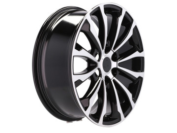 Jantes 4x4 Look Toyota 17x7.5 6X139.7 ET 25 106.1 (Preto Polido)