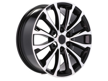 Jantes 4x4 Look Toyota 17x7.5 6X139.7 ET 25 106.1 (Preto Polido)