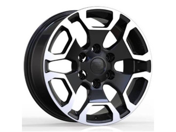 Jantes 4x4 Toyota 17x7.5 6X139.7 ET 25 106.1 (Preto Polido)