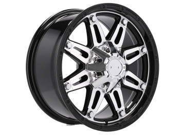 Jantes 4x4 R17x8 12X135/139 ET 0 110.1 (Preto Polido)