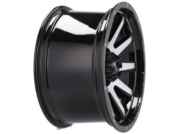 Jantes 4x4 R17x9 5X120 ET 0 65.1 (Preto Polido) 