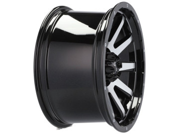 Jantes 4x4 R17x9 5X139.7 ET 0 110.1 (Preto Polido Metade Matte)