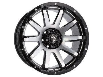 Jantes 4x4 R17x9 5X139.7 ET 0 110.1 (Preto Polido Metade Matte)