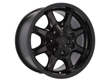 Jantes 4x4 R17x9 6X139.7 ET -10 110.1 (Preto Metade Matte)