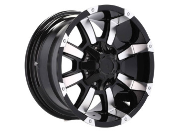 Jantes 4x4 R17x9 6X139.7 ET -12 110.1 (Preto Polido)