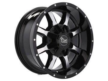 Jantes 4x4 R18x9 10X120/127 ET 0 78.1 (Preto Polido) 