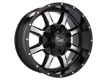 Jantes 4x4 R18x9 10X120/127 ET 0 78.1 (Preto Polido) 