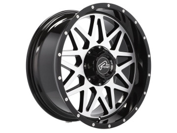 Jantes 4x4 R20x9 10X120/127 ET 0 78.1 (Preto Polido) 