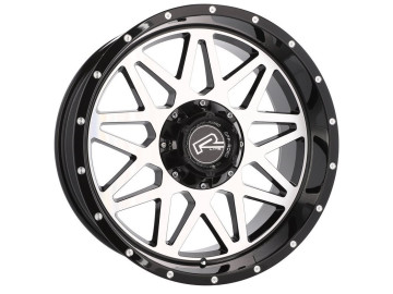 Jantes 4x4 R20x9 10X120/127 ET 0 78.1 (Preto Polido) 