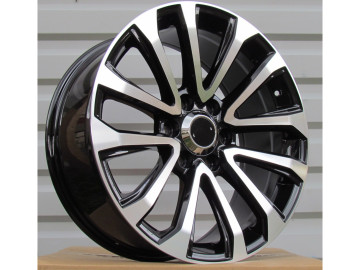 Jantes 4x4 Toyota 20x8.5 6X139.7 ET 25 106 (Preto Polido)