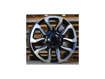 Jantes 4x4 Toyota Hilux 17x7.5 6X139.7 ET 30 106 (Preto Polido)