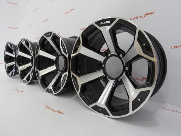 Jantes Alumínio Alado 16 x 8 et0 6x139.7 Pretas + Polidas