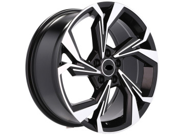 Jantes Audi A3 Sportback S Line 19x8 5X112 ET 35 66.5 (Preto Polido)