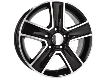 Jantes Carga 16x6.5 5X108 ET 44 65.1 (Preto Polido)