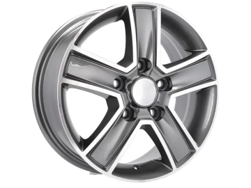 Jantes Carga 4x4 Volkswagen Amarok (max 1250kg) 16x6.5 5X120 ET 45 65.1 (Cinza Polida) 