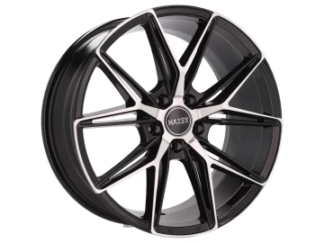 Jantes HAXER 19x8.5 5X112 ET 40 66.6 (Preto Polido Metade Matte)