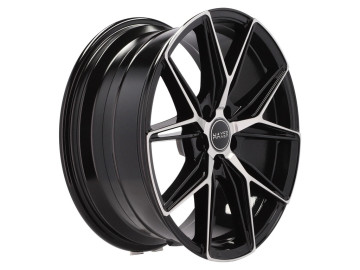 Jantes HAXER 19x8.5 5X112 ET 40 66.6 (Preto Polido Metade Matte)