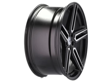 Jantes HAXER HX015 20x10 5X120 ET 40 72.6 (Preto Polido Metade Matte)