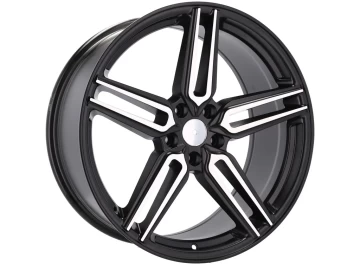 Jantes HAXER HX015 20x10 5X120 ET 40 72.6 (Preto Polido Metade Matte)