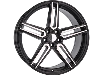 Jantes HAXER HX015 20x10 5X120 ET 40 72.6 (Preto Polido Metade Matte)