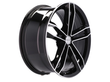 Jantes HAXER HX023 R18x8 5X100 ET 40 73.1 (Preto Polido)