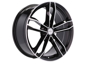 Jantes HAXER HX023 R18x8 5X100 ET 40 73.1 (Preto Polido)