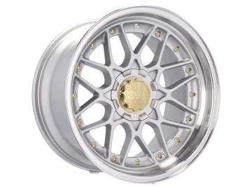 Jantes HAXER HX025 15x8 4100/114 ET 30 73.1 (Prata + Aba Polida)