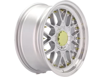 Jantes HAXER HX025 17x8 17x8 10X112/120 ET 30 74.1 (Prata + Aba Polida)