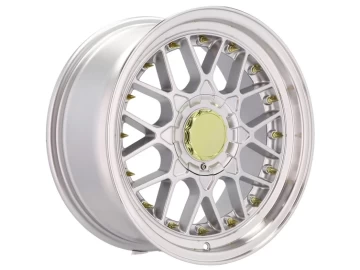 Jantes HAXER HX025 17x8 17x8 10X112/120 ET 30 74.1 (Prata + Aba Polida)