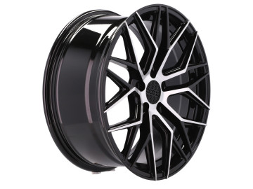 Jantes HAXER HX035 17x7.5 5X112 ET 40 66.5 (Preto Polido)