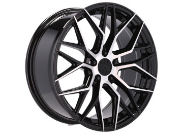 Jantes HAXER HX035 17x7.5 5X112 ET 40 66.5 (Preto Polido)