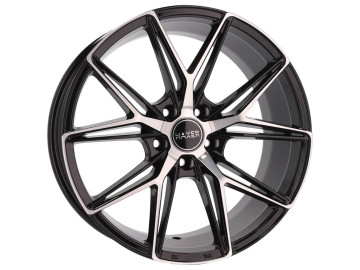 Jantes HAXER HX043 19x8.5 5X108 ET 40 67.1 (Preto Polido Metade Matte)