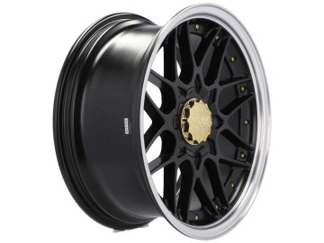 Jantes HAXER HX-025 15x7 8X100/114 ET 25 73.1 (Preto + Aba Polida)