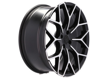 Jantes HAXER HX013 16x5.5 4X100 ET 30 60.1 (Preto Polido Metade Matte) 