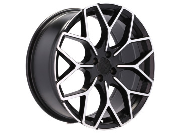 Jantes HAXER HX013 16x5.5 4X100 ET 30 60.1 (Preto Polido Metade Matte) 