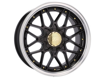 Jantes HAXER HX-025 16x8 10X112/120 ET 15 74.1 (Preto + Aba Polida) 