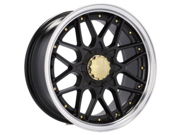 Jantes HAXER HX-025 16x8 10X112/120 ET 15 74.1 (Preto + Aba Polida) 