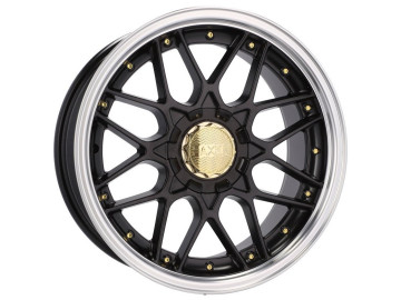 Jantes HAXER HX-025 16x8 10X112/120 ET 15 74.1 (Preto + Aba Polida)