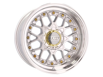 Jantes HAXER HX025 16x8 8X100/114 ET 15 73.1 (Prata+Aba Polida) 