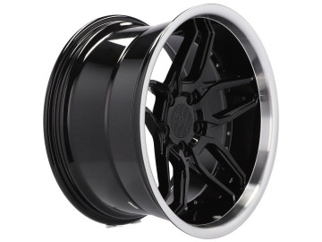 Jantes HAXER HX030 18x10 5X120 ET 15 74.1 (Preto + Aba Polida) 