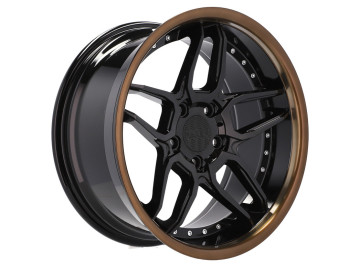 Jantes HAXER HX030 18x10 5X120 ET 15 74.1 (Preto +Bronze Aba)