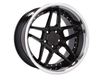 Jantes HAXER HX030 18x10 5X120 ET 15 74.1 (Preto Polido + Revestimento em Pó)