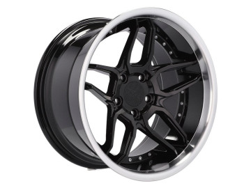 Jantes Haxer HX030 19x8.5 5X120 ET 35 72.6 (Preto Polido + Revestimento em Pó)