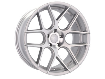 Jantes HAXER HX022 20x10 5X120 ET 40 72.6 (Prata Polida Metade Matte + Revestimento em Pó)