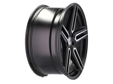 Jantes HAXER HX015 20x10 5X120 ET 40 72.6 (Preto Polido Metade Matte) 