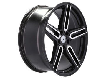 Jantes HAXER HX015 20x10 5X120 ET 40 72.6 (Preto Polido Metade Matte) 